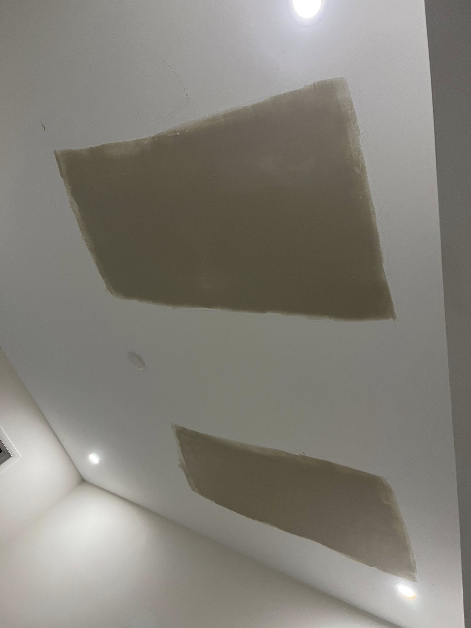 Commercial drywall repair project