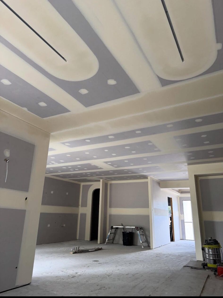 Professional drywall installation process