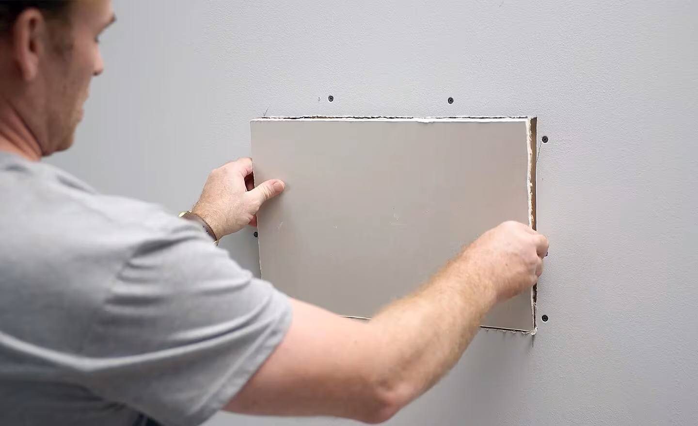 Drywall repair process